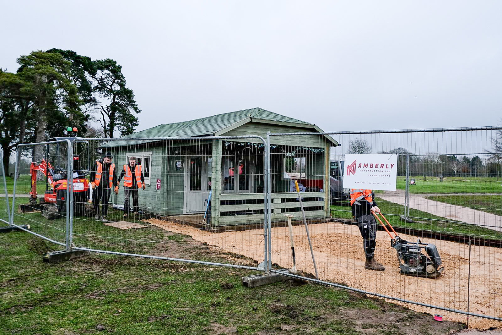 Amberly Construction landscaping project at Belton Park Golf Club, Grantham